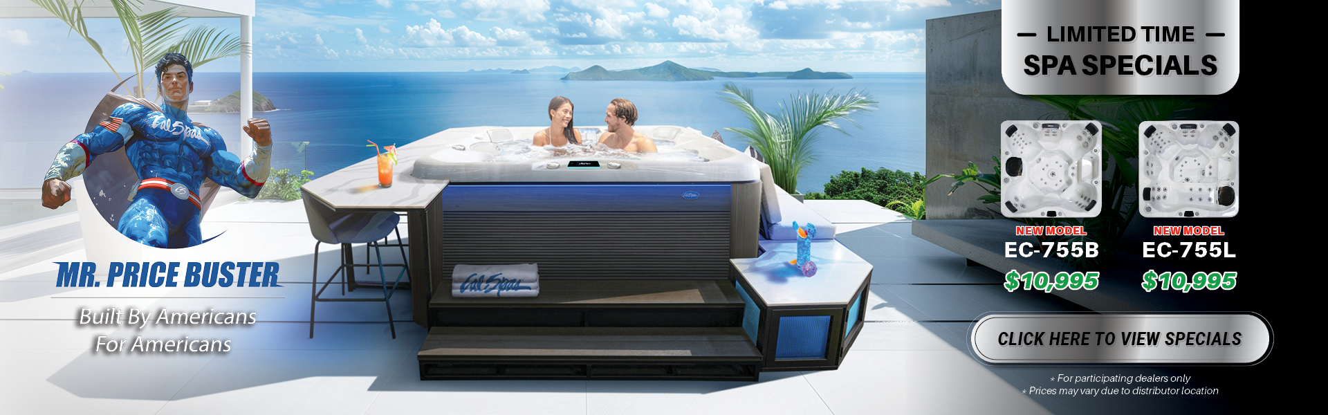 Calspas hot tub being used in a family setting - Chatham